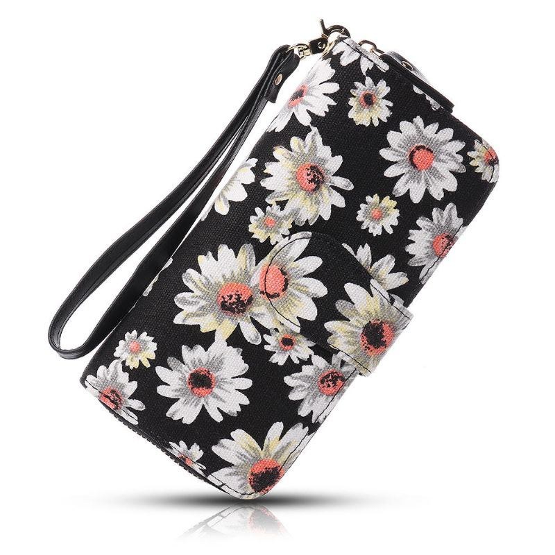 Dam Canvas Bohemian Long Wallet Muti-slot