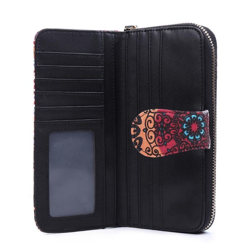 Dam Canvas Bohemian Long Wallet Muti-slot