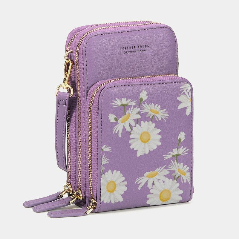 Dam Daisy Clutch-väska Kortväska Telefonväska Crossbody-väska