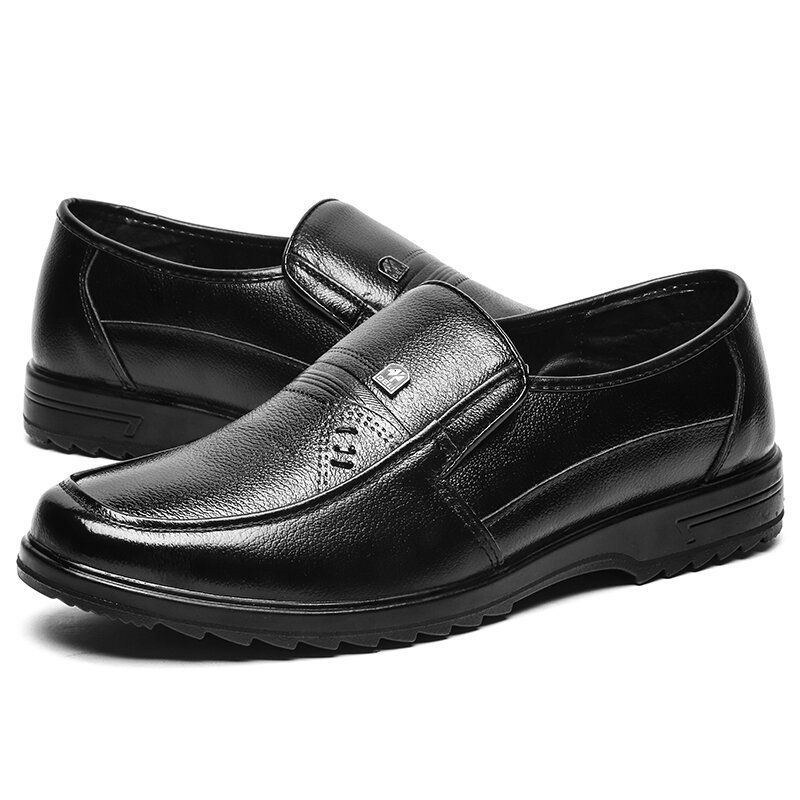 Halksäkra Män Bekväma Slip On Business Casual Skor