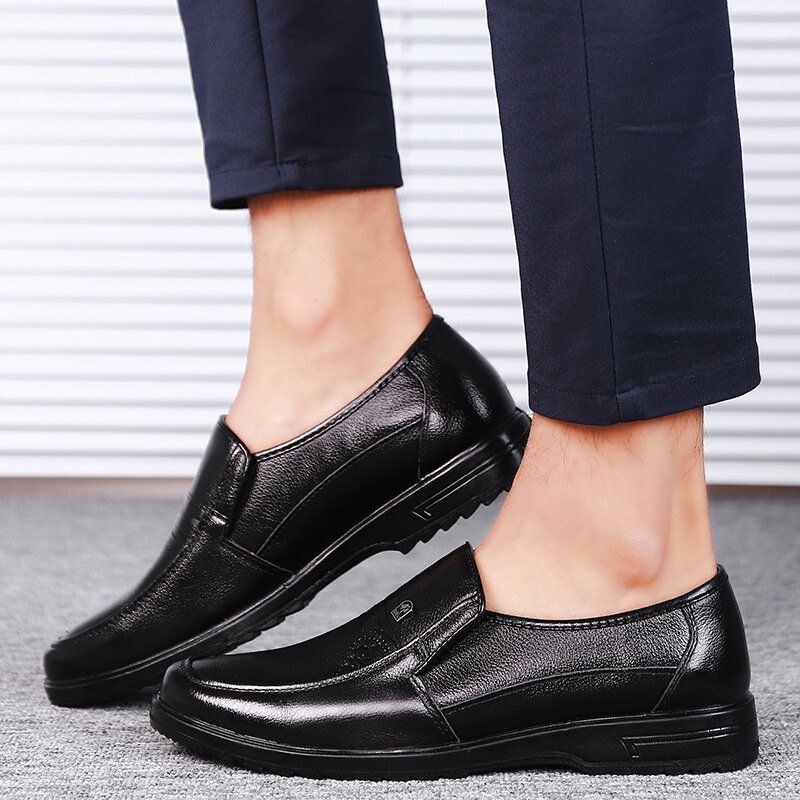 Halksäkra Män Bekväma Slip On Business Casual Skor