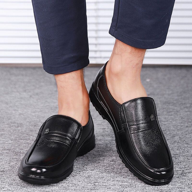 Halksäkra Män Bekväma Slip On Business Casual Skor