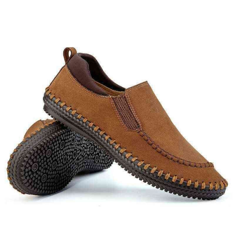 Handsömmar I Mikrofiber För Män Andas Mjuk Slip On Bekväma Casual Business Skor