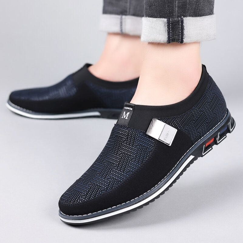 Herr Andas Halkfri Bekväm Mjuk Botten Slip On Casual Business Loafers Skor