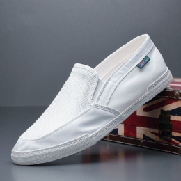 Herr Andas Issilke Halkfri Bekväm Mjuk Sula Slip On Solida Casual Court-skor