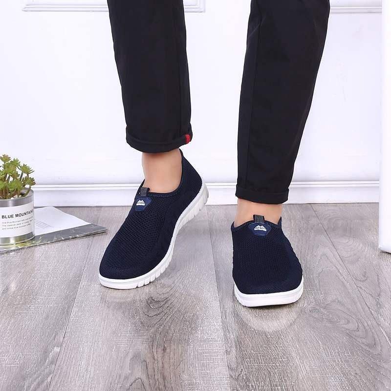 Herr Andas Mesh Mjuka Sulor Casual Walking Loafers