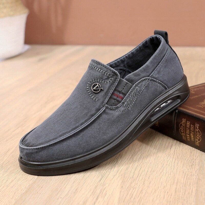 Herr Andas Mjuk Sula Halkfri Bekväm Slip On Old Peking Casual Shoes