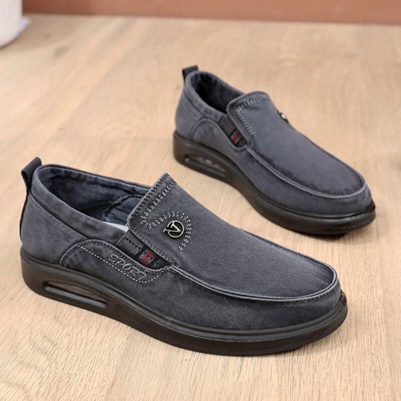 Herr Andas Mjuk Sula Halkfri Bekväm Slip On Old Peking Casual Shoes