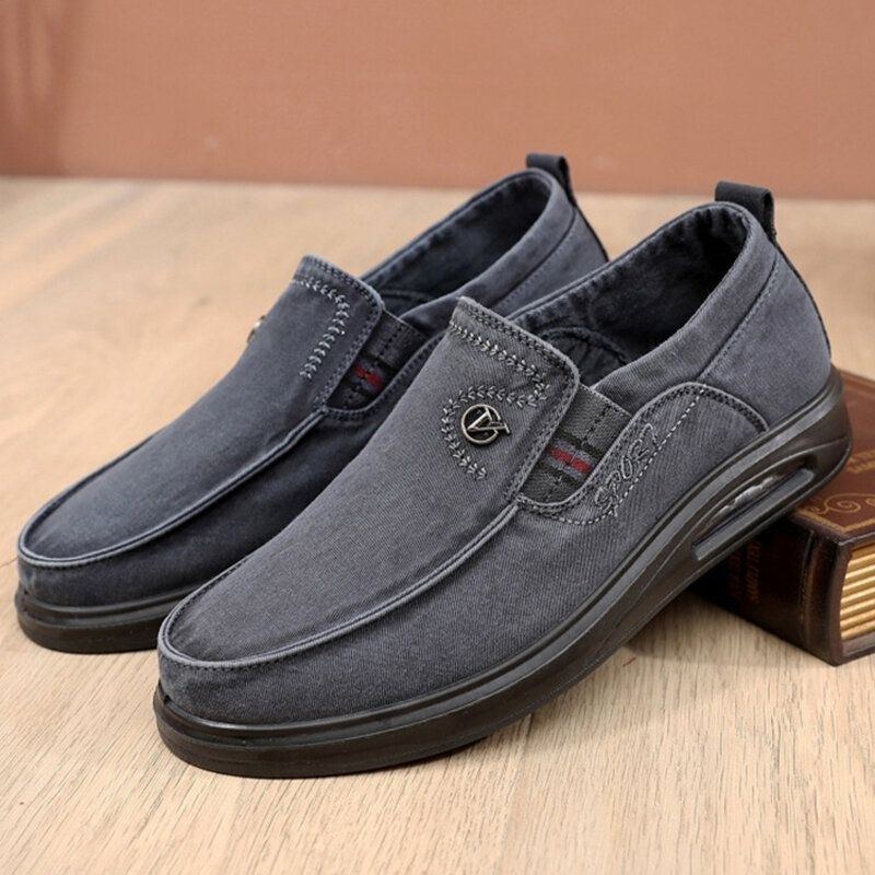 Herr Andas Mjuk Sula Halkfri Bekväm Slip On Old Peking Casual Shoes