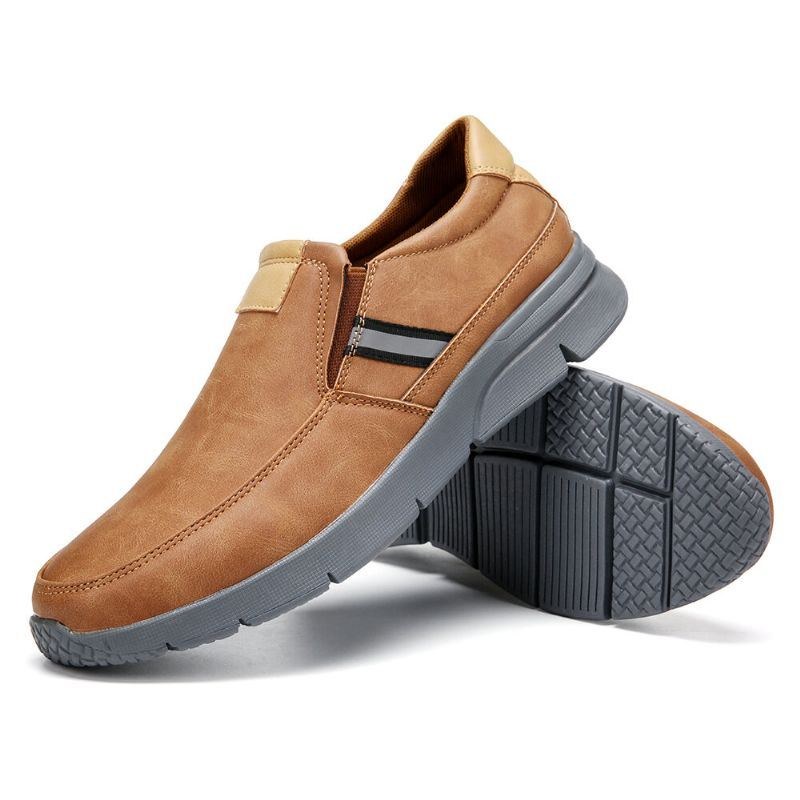 Herr Bekväm Mikrofiberläder Slip-on Business Casual Skor