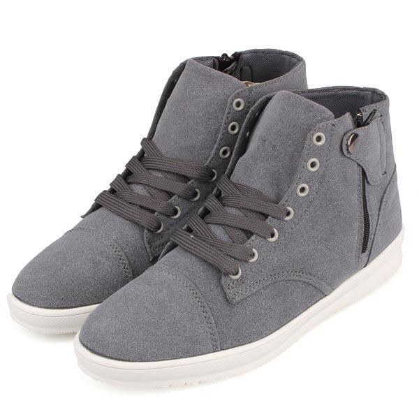 Herr Brittisk Stil Canvas High Top Skor