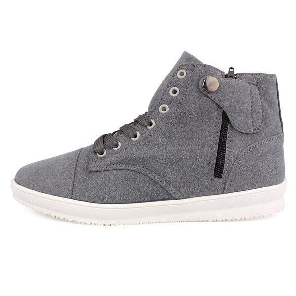 Herr Brittisk Stil Canvas High Top Skor