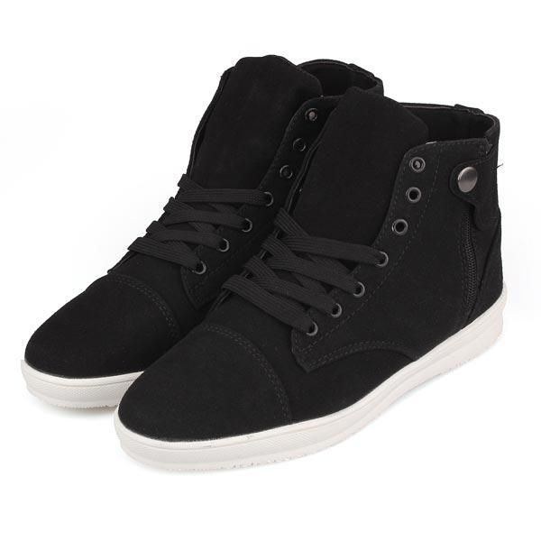 Herr Brittisk Stil Canvas High Top Skor