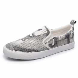 Herr Canvas Andas Slip On Comfy Casual Court Flat Shoes