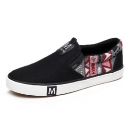 Herr Canvas Andas Slip On Halkfria Mjuka Casual Court-skor