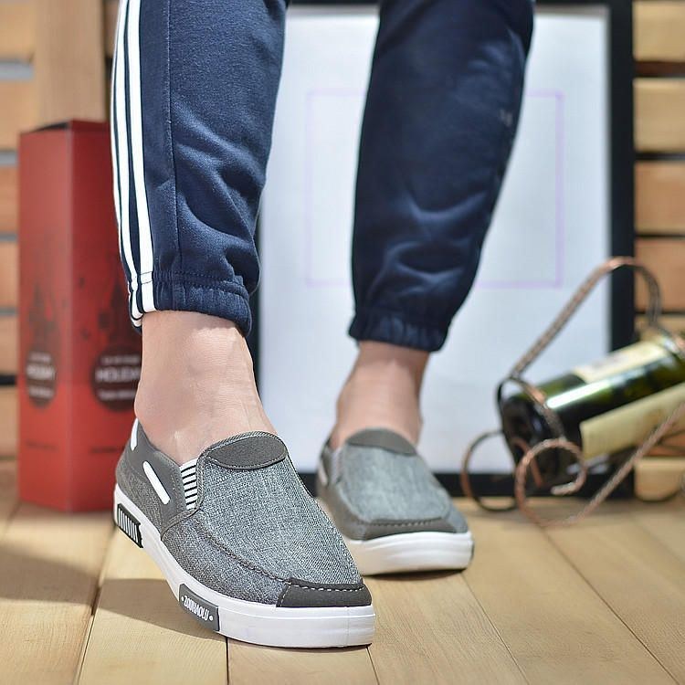 Herr Canvas Casual Mjuk Bekväm Daily Business Loafers