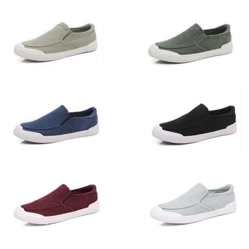 Herr Casual Canvas Bekväma Mjuka Walking Flats