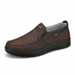 Herr Comfy Bärbar Andas Tyg Elastisk Slip On Casual Walking Skor