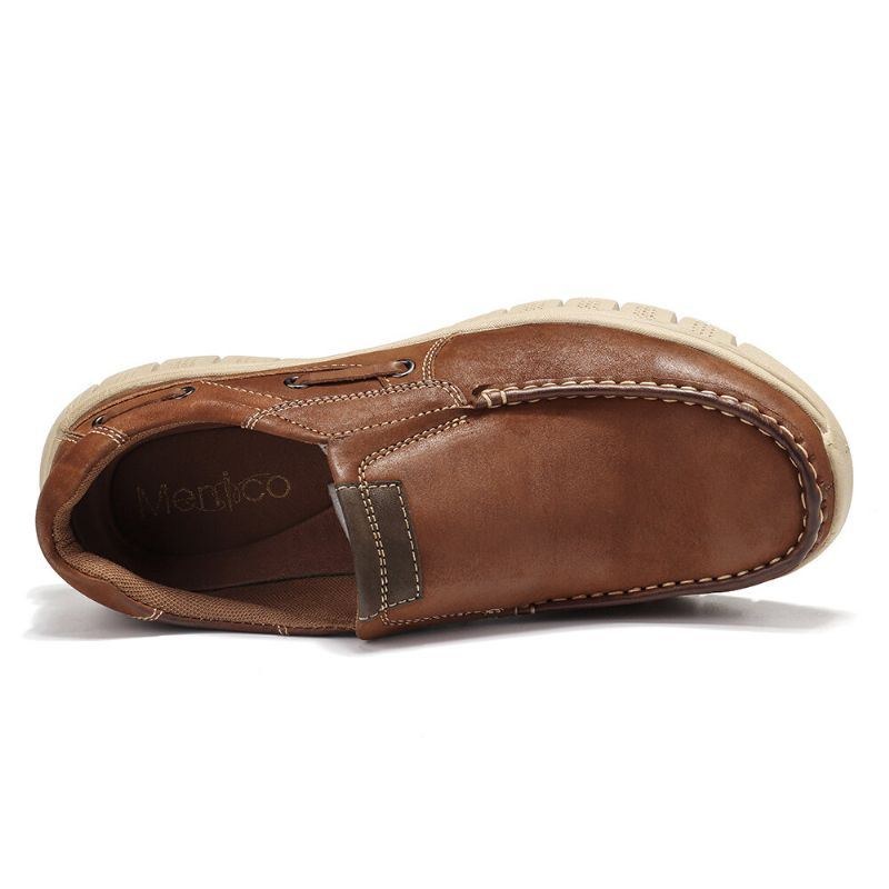 Herr Comfy Lättvikts Mjuk Sula Slip On Boat Skor