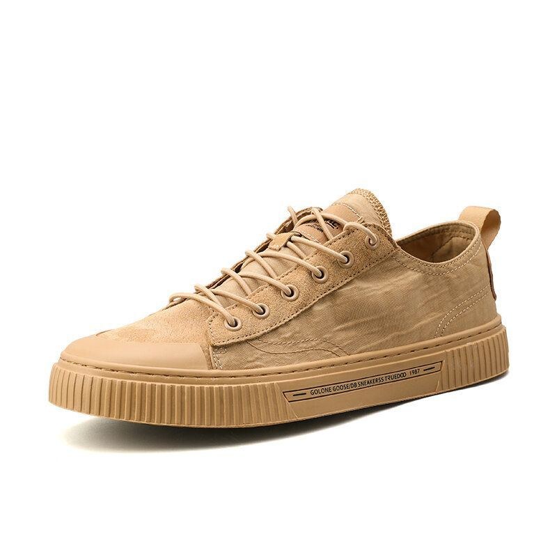 Herr Court Sneaker Andas Canvas Casual Halksäkra Tåskyddade Modeskor