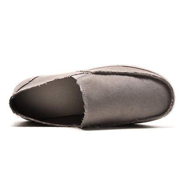 Herr Fritid Platta Skor Slip On Casual Skor Soft Sole Sneakers