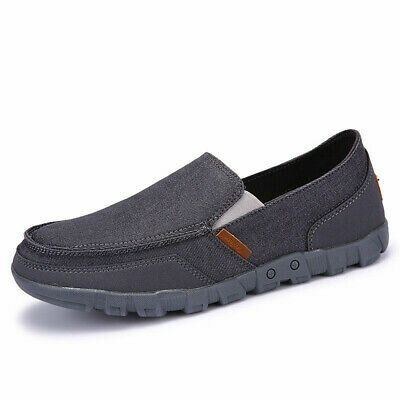 Herr Kör Canvas Loafers Andas Casual Flats Kör Båt Skor Slip On