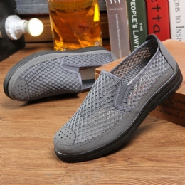 Herr Mesh Andas Halkfri Bekväm Botten Slip On Gamla Peking Casual Skor