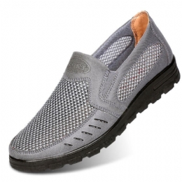 Herr Mesh Andas Ihålig Halkfri Mjuk Sula Slip On Casual Skor