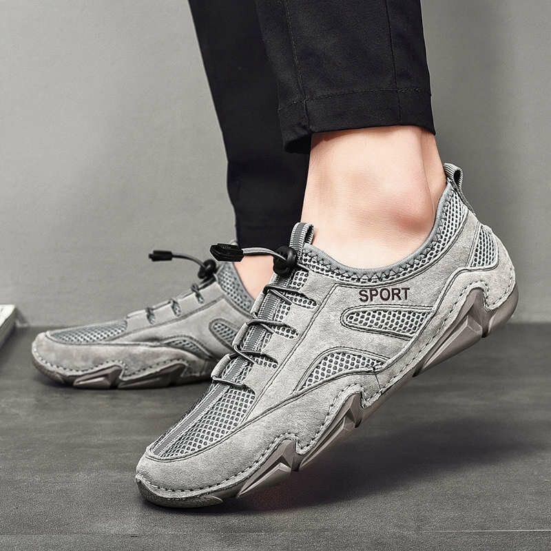 Herr Mesh Sneakers Andas Halkbeständiga Mjuka Sport Casual Skor