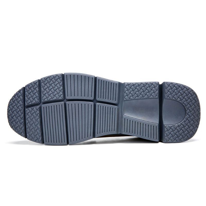 Herr Microfiber Läder Bekväma Slip-on Business Casual Skor