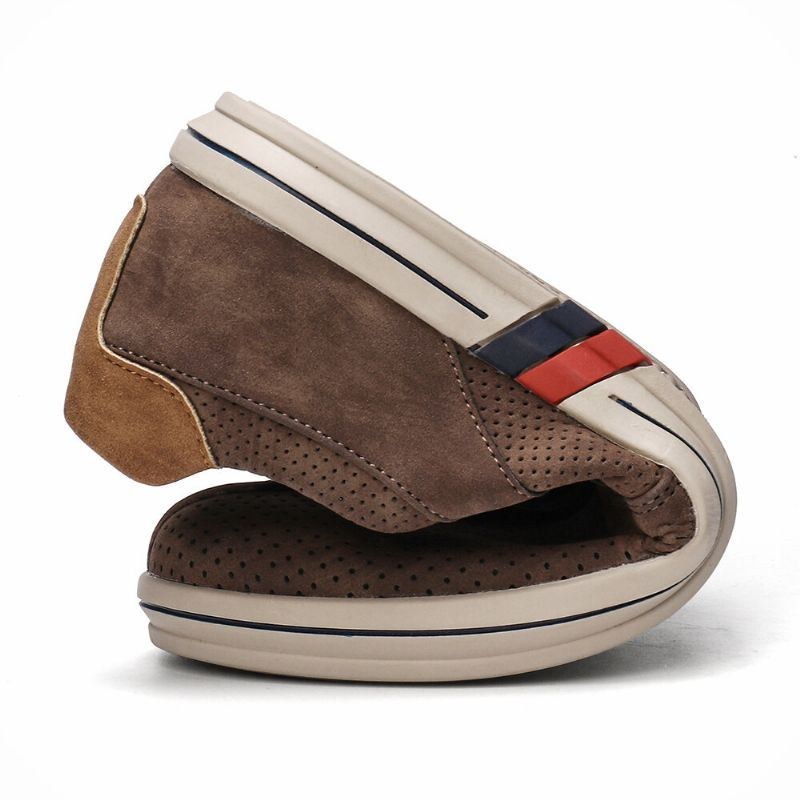 Herr Microfiber Mjuk Sula Casual Walking Loafers