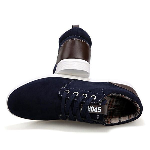 Herr Mode Sport Casual Athletic Sneakers Mocka Bekväma Flats Skor