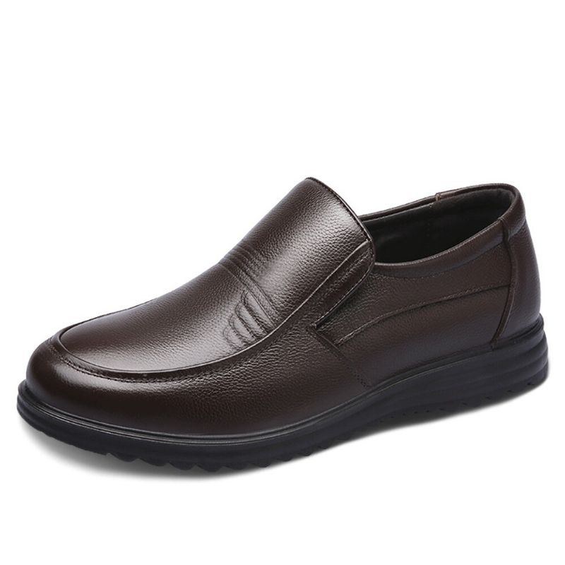 Herr Rund Toe Comfort Slip On Business Casual Loafers Bomullsskor