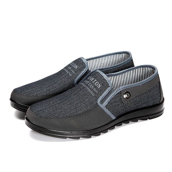 Herr Slip On Soft Casual Mocka Skor Flat Outdoor Loafers