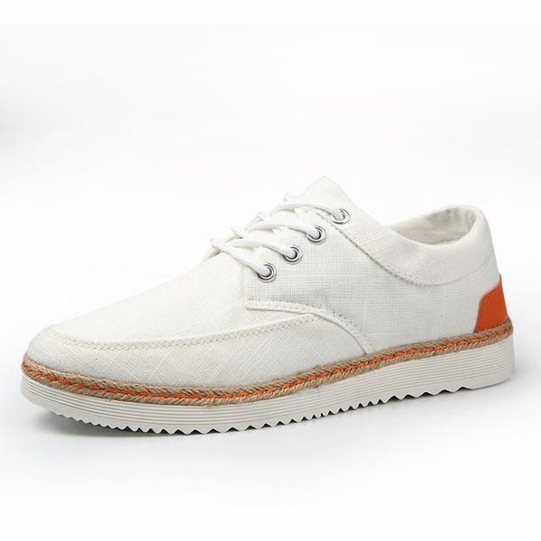 Herr Sneakers Canvas Causal Outdoor Sport Platt Bekväma Oxfords Skor