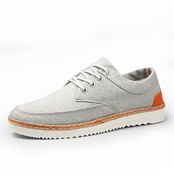 Herr Sneakers Canvas Causal Outdoor Sport Platt Bekväma Oxfords Skor