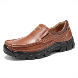 Herr Stricing Slip On Business Casual Läderskor