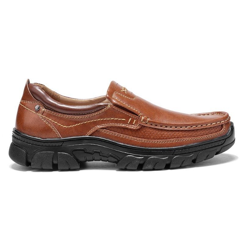 Herr Stricing Slip On Business Casual Läderskor