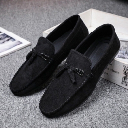 Herr Tofsdekor Bekväm Syntetisk Mocka Slip-on Casual Loafers