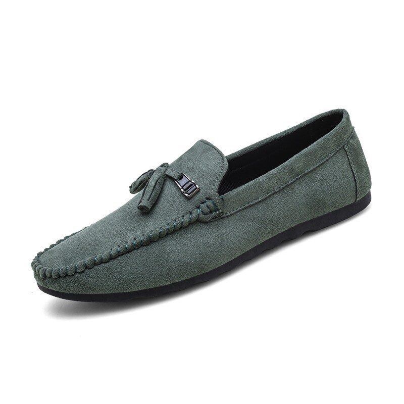 Herr Tofsdekor Bekväm Syntetisk Mocka Slip-on Casual Loafers