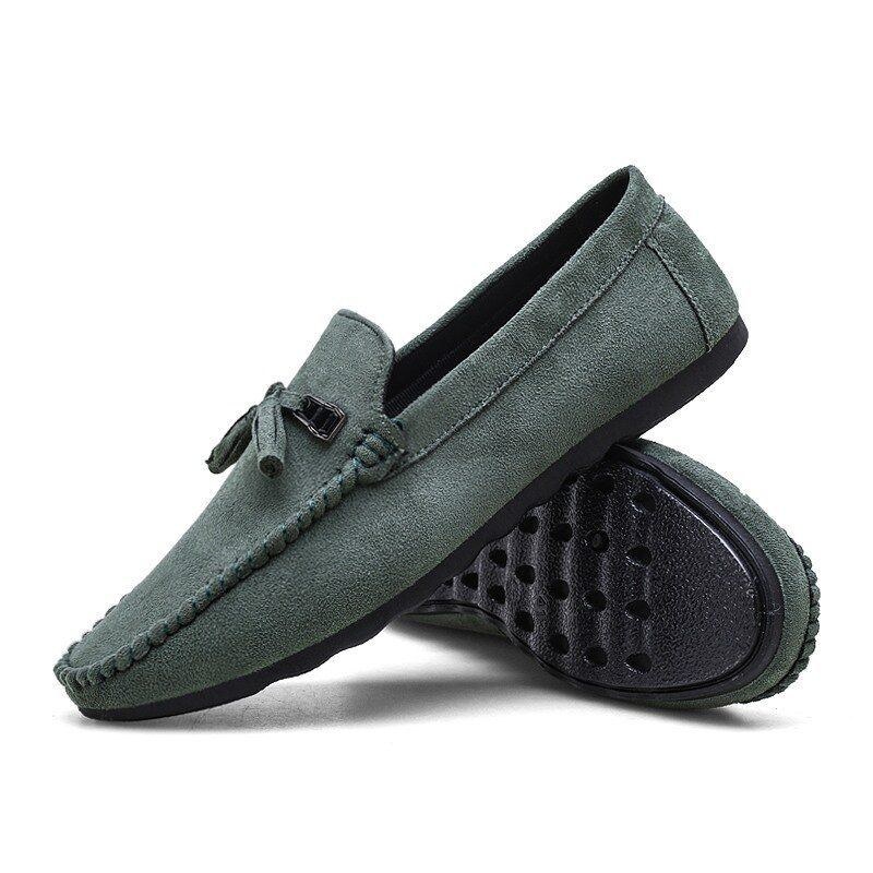 Herr Tofsdekor Bekväm Syntetisk Mocka Slip-on Casual Loafers