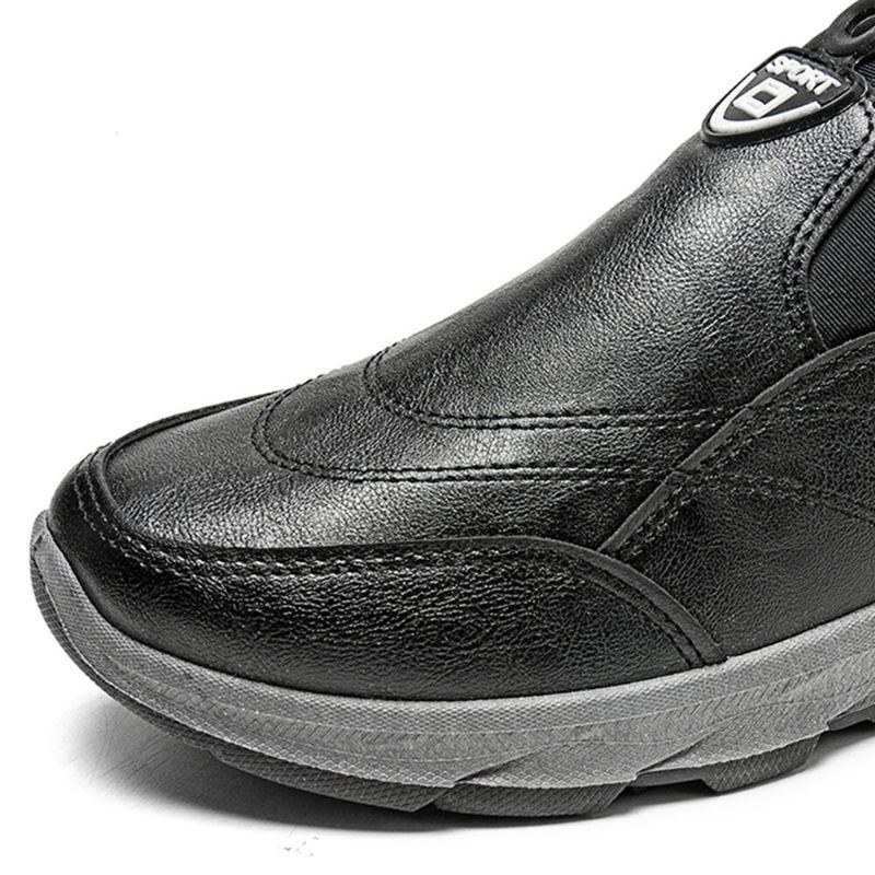 Herr Vattentät Halkbeständigt Varma Plyschfoder Slip On Casual Skor