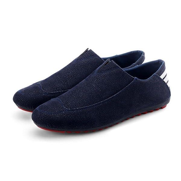 Herrskor Flats Bekväm Mjuk Andas Fritidsdaglig Utomhus Slip On Flats Loafers Skor