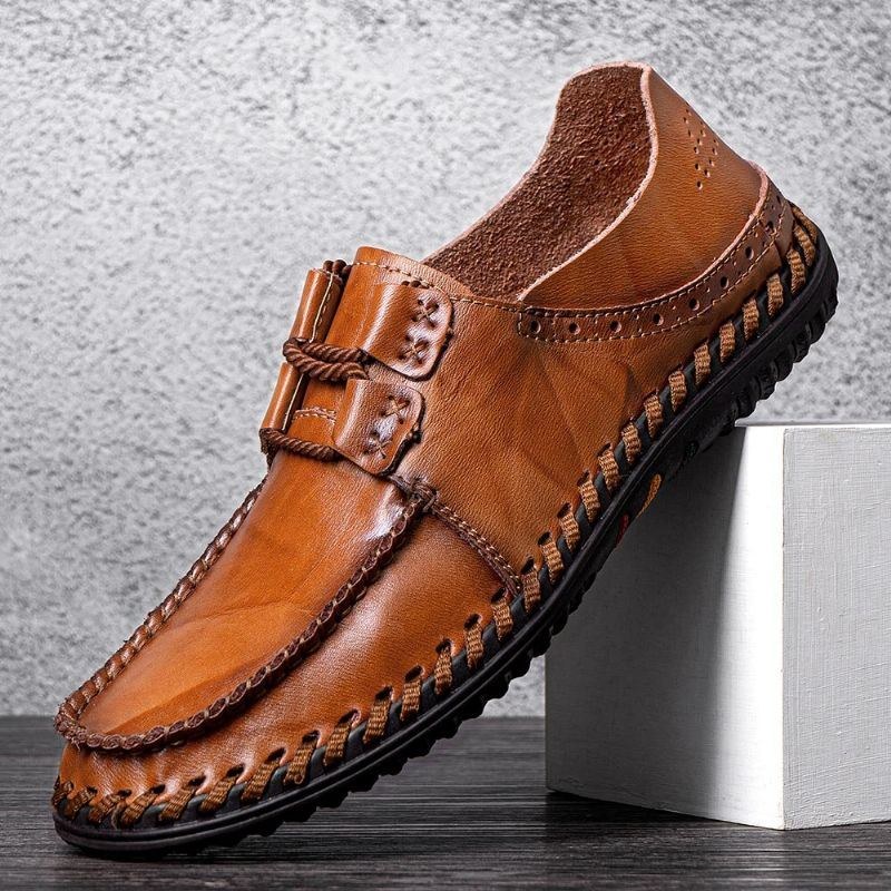 Koskinn För Män Andas Mjuk Botten Snörning Bekväma Loafers Casual Business Skor