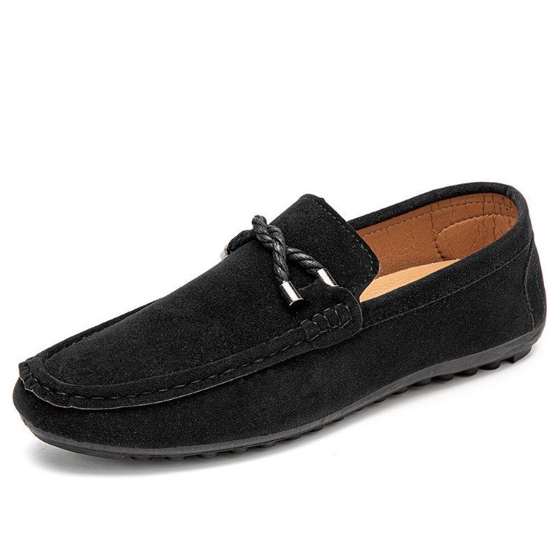 Mjuka Sula För Män För Körcanvas Slip On Casual Loafers Skor