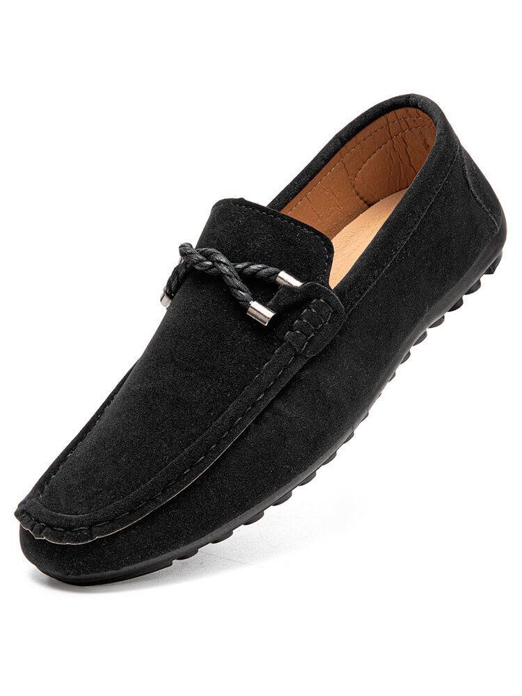 Mjuka Sula För Män För Körcanvas Slip On Casual Loafers Skor