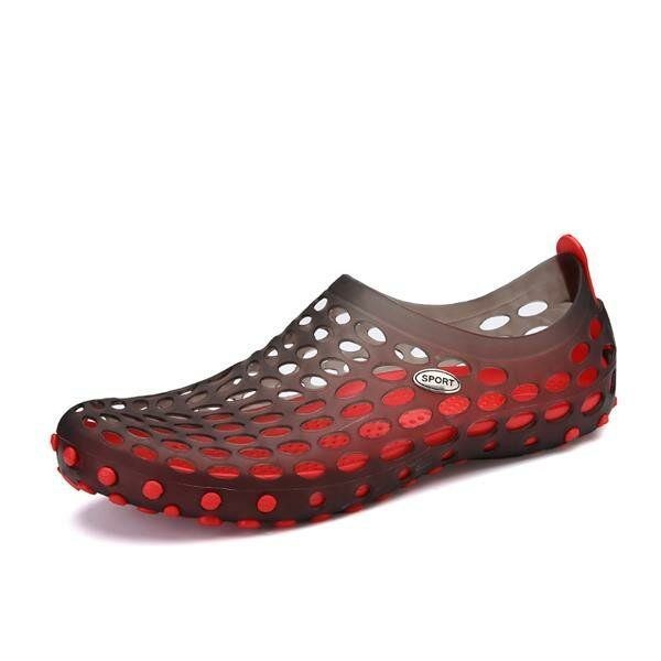 Nya Män Sommar Casual Utomhus Platt Andas Mjuk Bekväma Slip On Water Skor