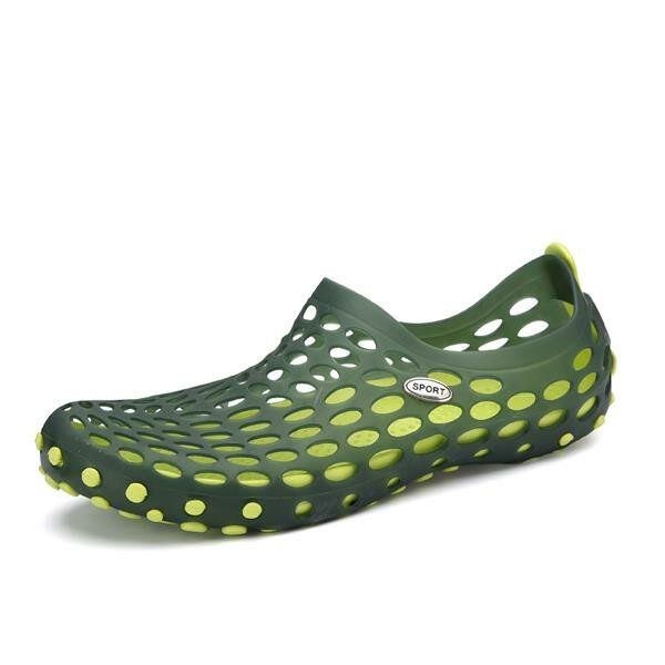 Nya Män Sommar Casual Utomhus Platt Andas Mjuk Bekväma Slip On Water Skor