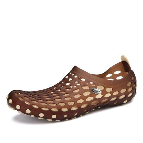 Nya Män Sommar Casual Utomhus Platt Andas Mjuk Bekväma Slip On Water Skor