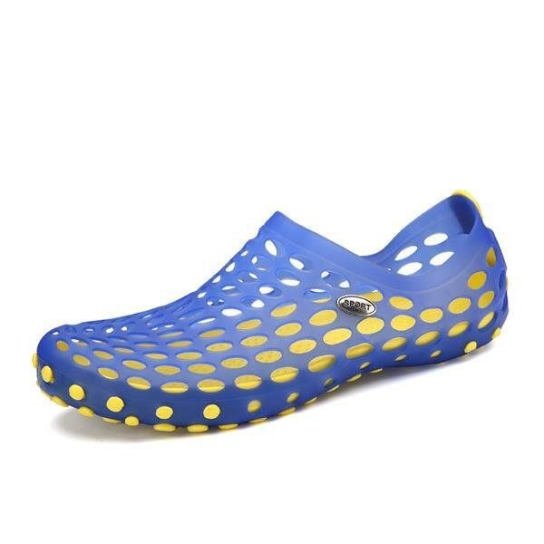 Nya Män Sommar Casual Utomhus Platt Andas Mjuk Bekväma Slip On Water Skor